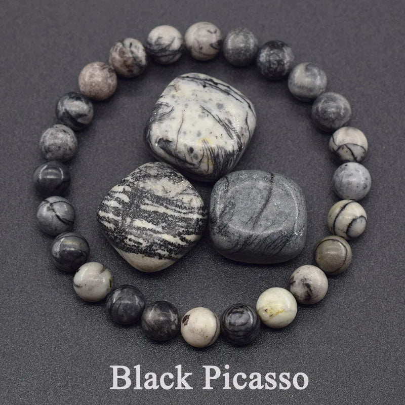 Bracelets originaux en perles d'apatite bleue Reiki pour hommes et femmes, pierre naturelle, Circulation sanguine, stimule l'enthusiasme, bijoux de soins de santé Léor