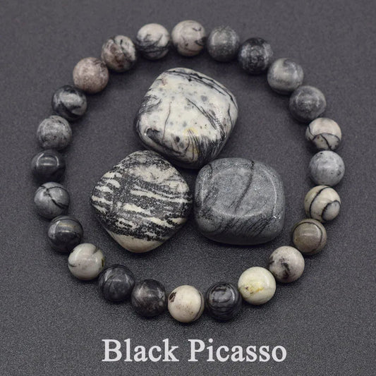 Bracelets originaux en perles d'apatite bleue Reiki pour hommes et femmes, pierre naturelle, Circulation sanguine, stimule l'enthusiasme, bijoux de soins de santé Léor
